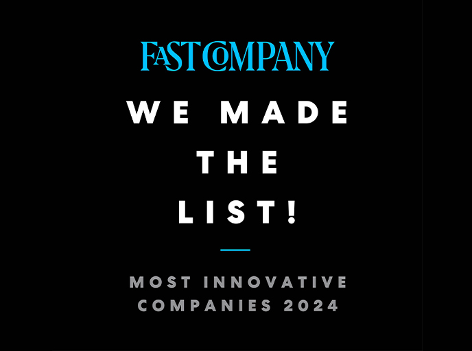 "We made the list" artwork for Fast Company